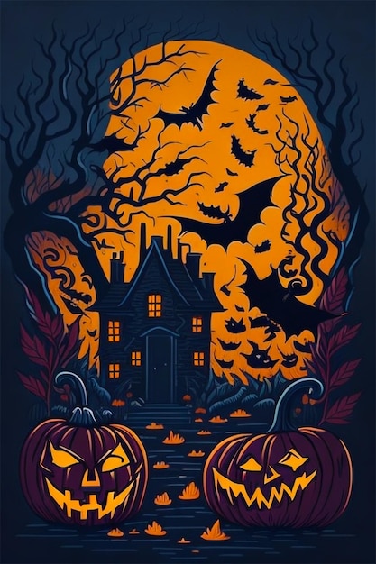 Halloween T-shirt ontwerpthema