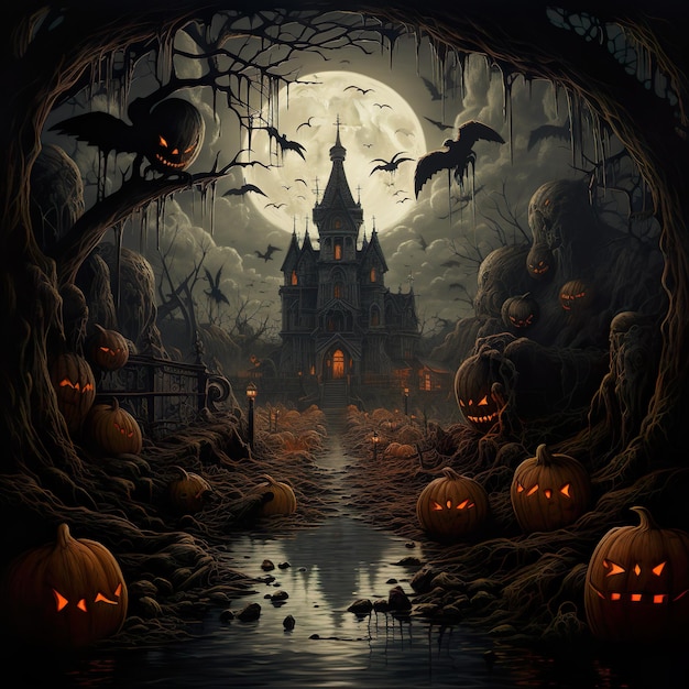 Halloween-tekeningen voor posters