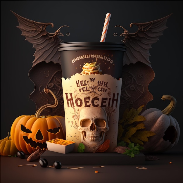 halloween template ads background