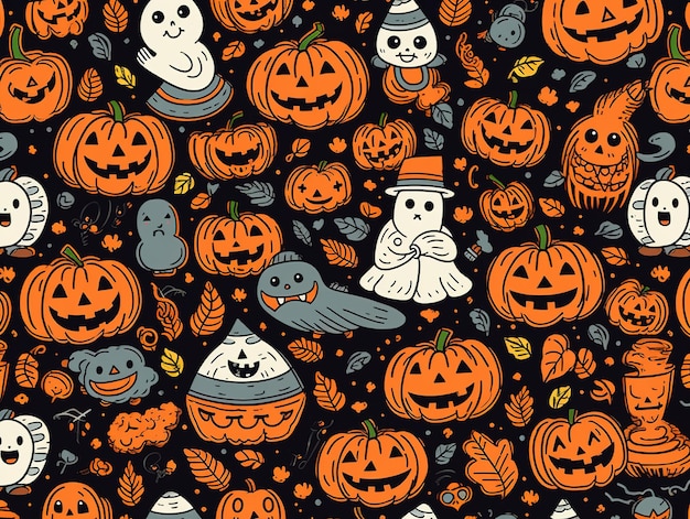 Halloween thema patroon illustratie