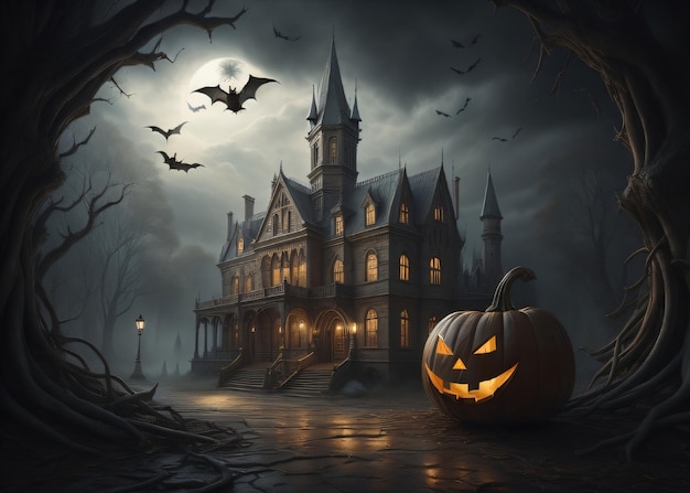 Halloween thema Spooky achtergrond