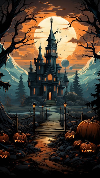 ハロウィーンのテーマの背景