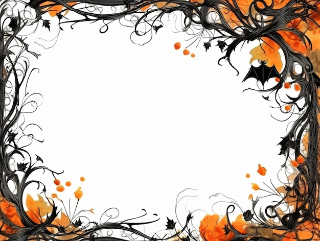 Photo halloween theme frame