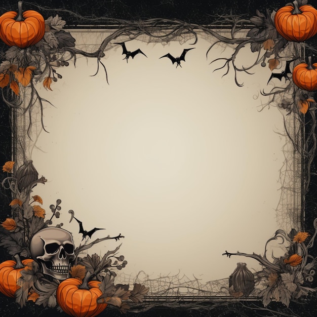 Halloween themed image frame