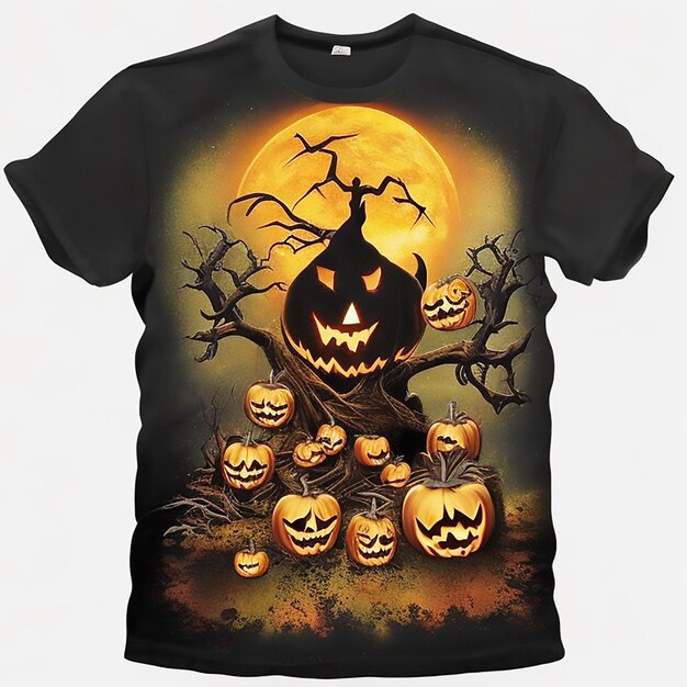 Halloween tshirt design image ai generated