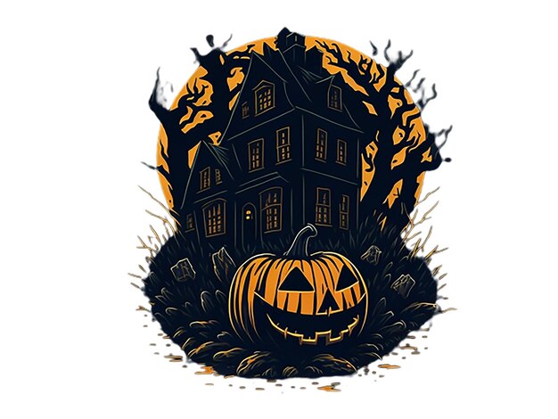 Photo halloween tshirt design