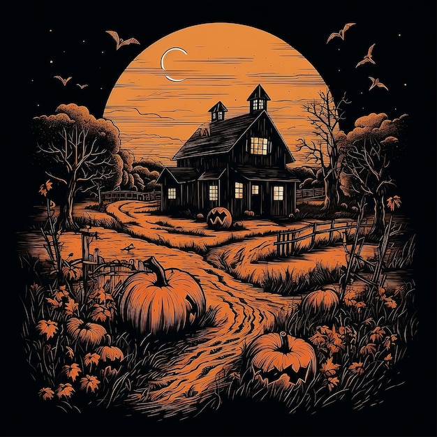 Halloween tshirt design