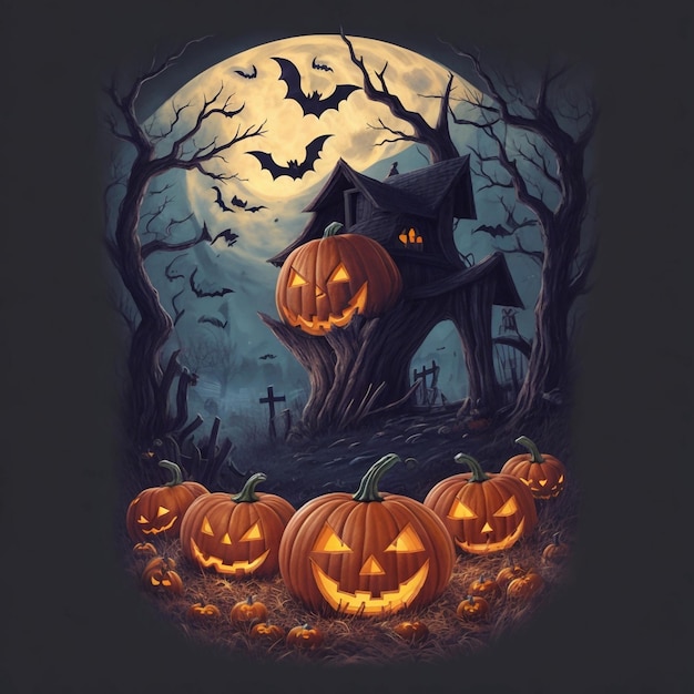 Halloween tshirt design