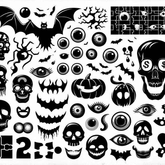 Halloween vector attributes