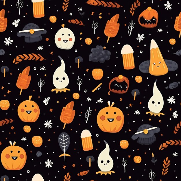 Halloween vector naadloos patroon