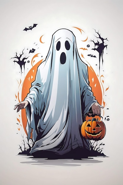 Foto halloween vector t-shirt ontwerp