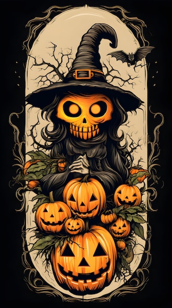 Halloween wallpaper ai generated