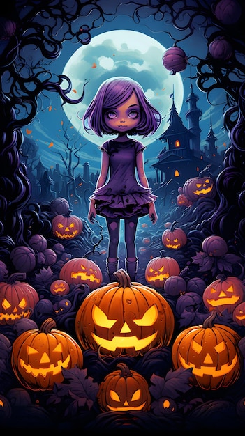 Halloween wallpaper ai generated