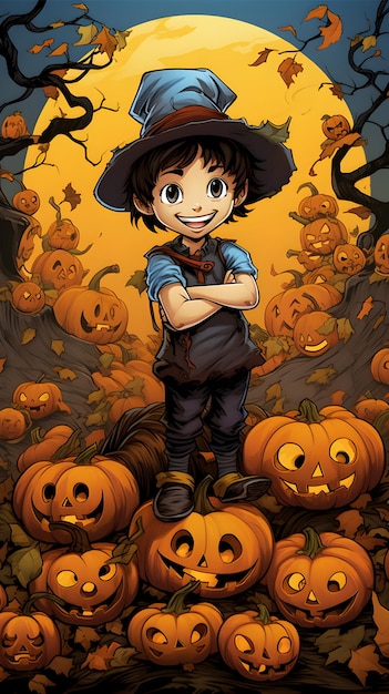 Halloween wallpaper ai generated