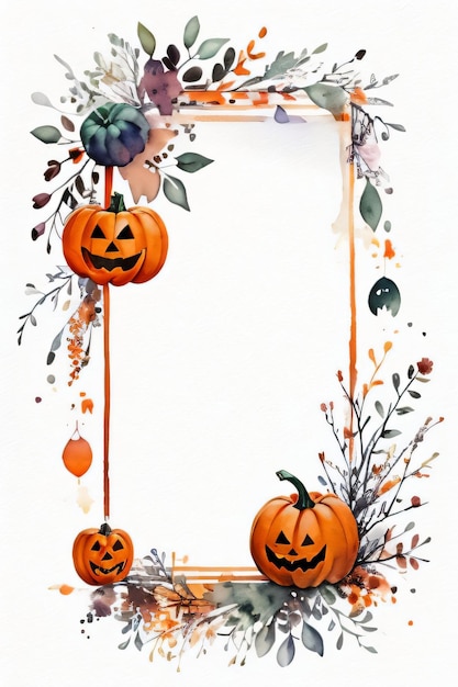 Halloween Watercolor Background