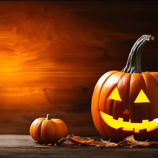 Halloween wooden background