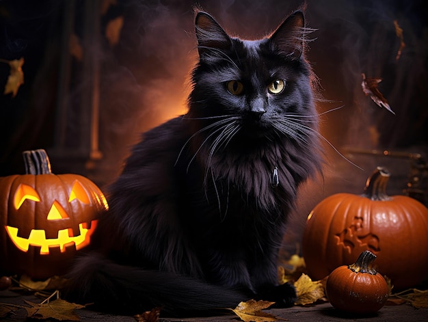 Halloween zwarte kat