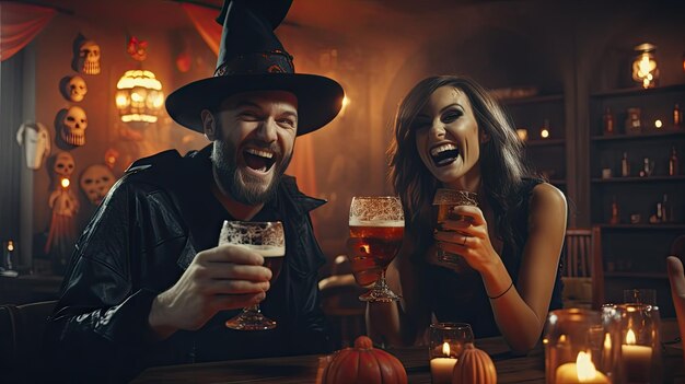 Halloweenfeest in bierclub