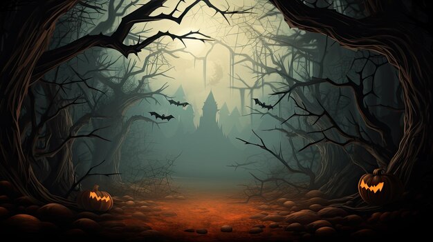 Halloweens Day themed background