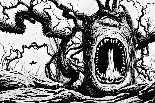 Halloweens monster illustration