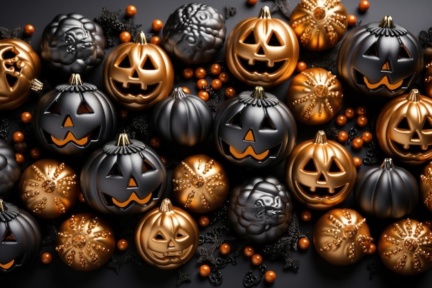 Хэллоуин-тематический фон жуткие сезонные удовольствия генеративный ИИ