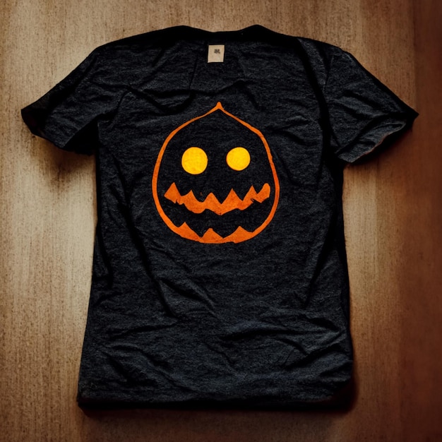 Halloweenthemed tshirt mockup