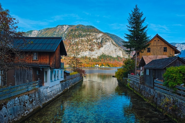 Hallstatter zie meer bergmeer in oostenrijk