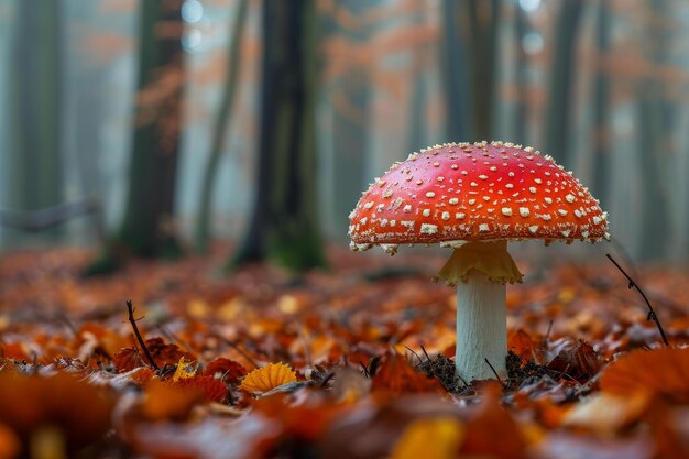 Photo hallucinogenic amanita muscaria generate ai