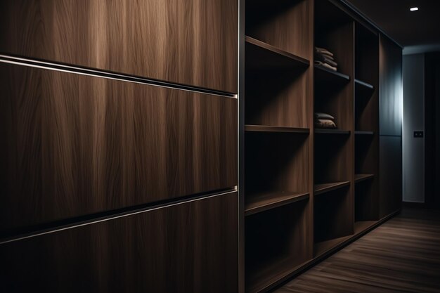 Foto armadio del corridoio con l'armadio e scaffali bellissimo design