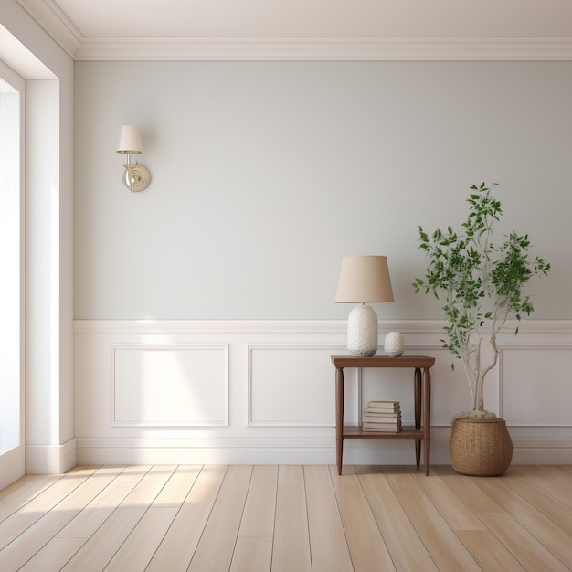 Hallway Mockup in a Cape Cod Style House