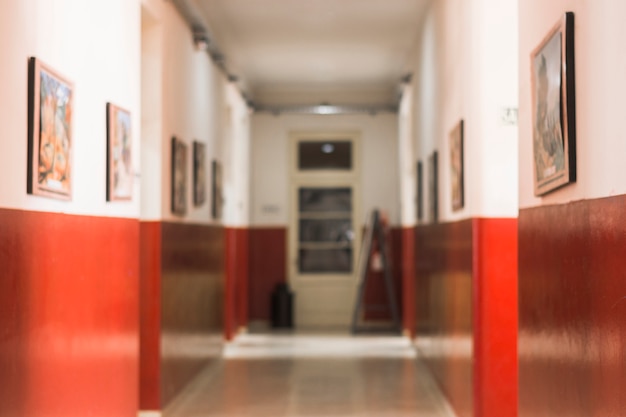 Hallway in nice school