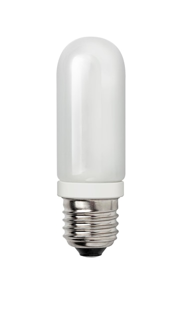 Halogen light bulb e27 isolated on a white background