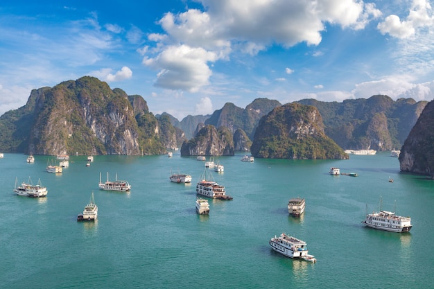 Halong bay, Vietnam panoramic view