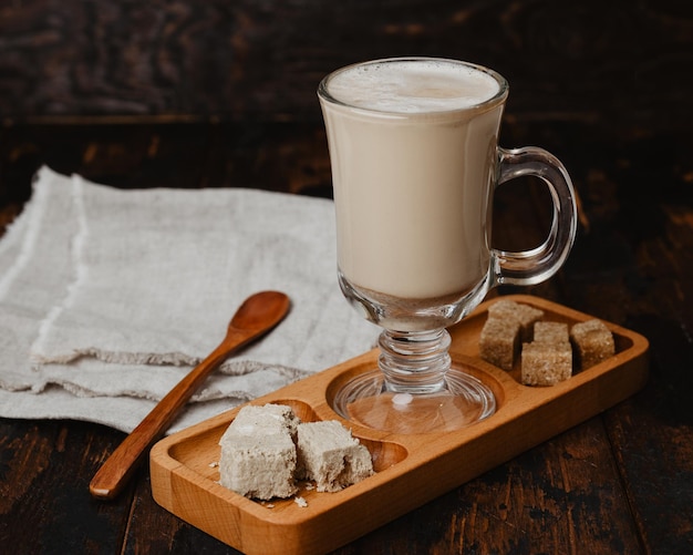 Foto halva latte koffie recept trend