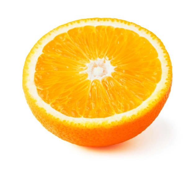 Halve rijpe sinaasappel