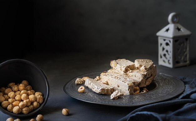 Halwa met hazelnoten