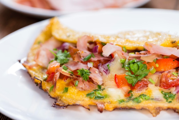 Ham and Cheese Omelette