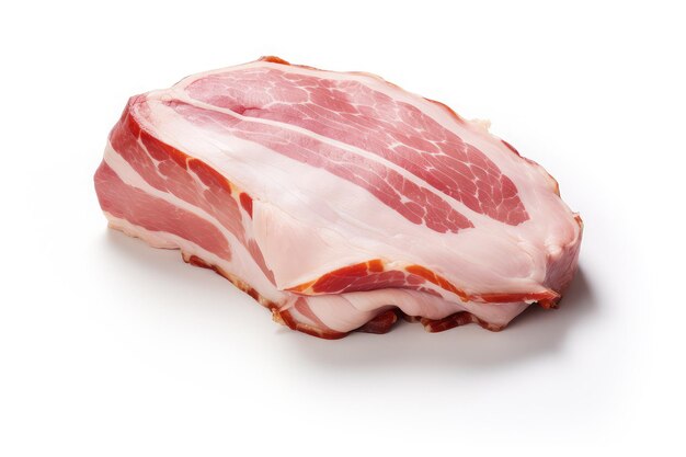 Ham on an isolated white background