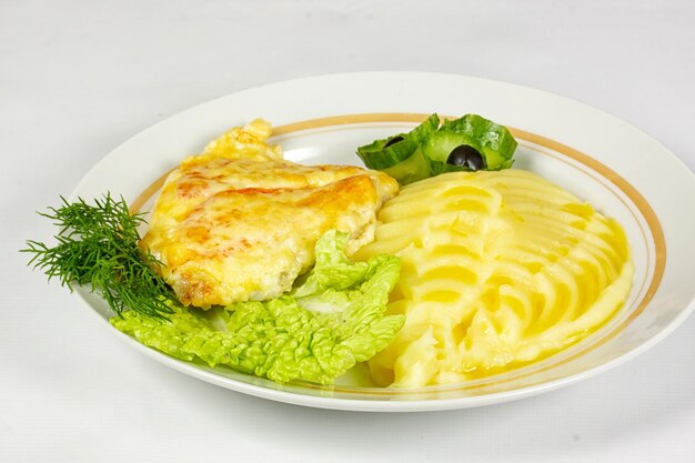 Ham and potato gratin