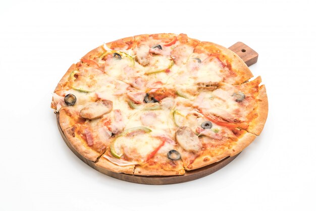 ham and sausage pizza