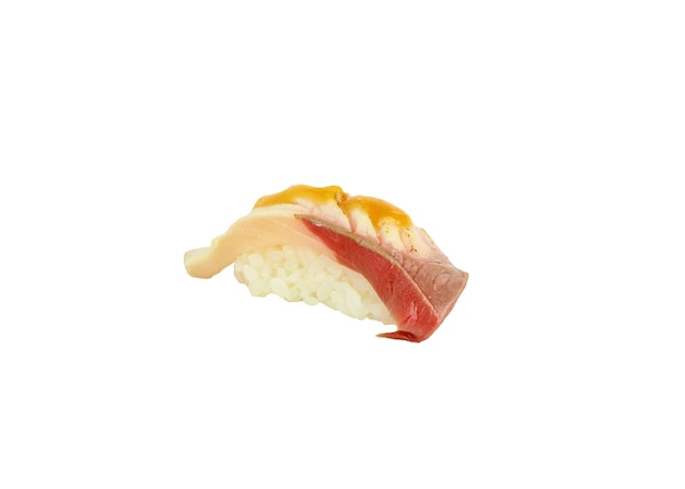 Hamachi met saikyo saus sushi nigiri japanse keuken