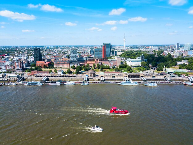 Hamburg city centre view Germany