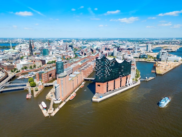 Hamburg city centre view Germany