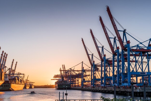 Hamburg Container Harbor, Germany