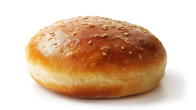 Hamburger bun on a white background Hamburger bun on a white background