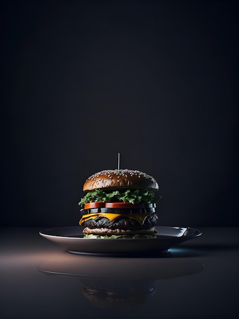 Photo hamburger foil photography product