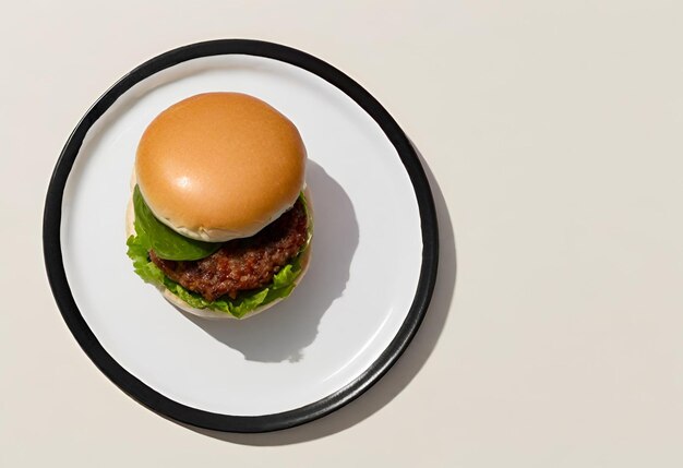 Foto hamburger met kaas met friet en een drankje.