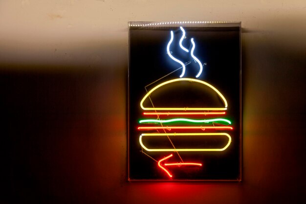 Hamburger Neon light