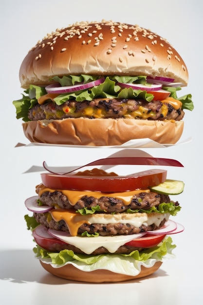Hamburger Vector set Hamburger icoon