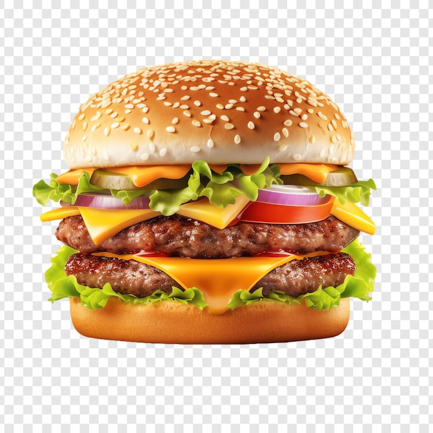 Photo a hamburger with a bun and a onion on it